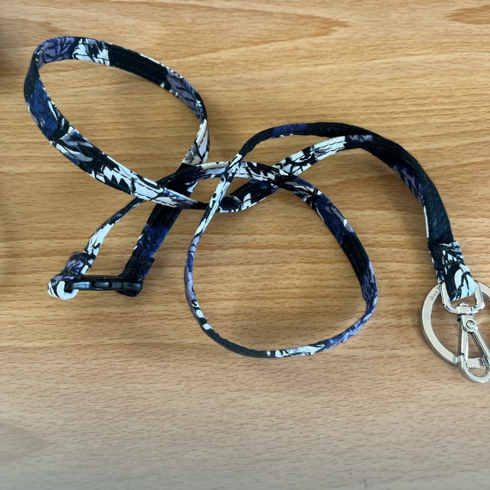 Stylish Blue and White Key Lanyard